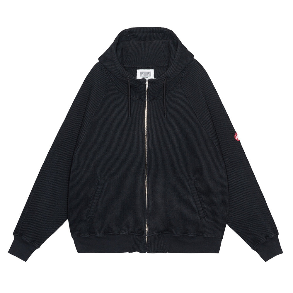 WIDE RIB BIG HEAVY ZIP HOODY