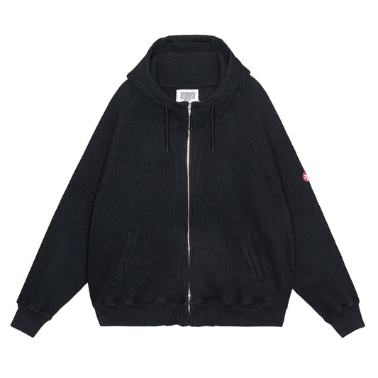 WIDE RIB BIG HEAVY ZIP HOODY