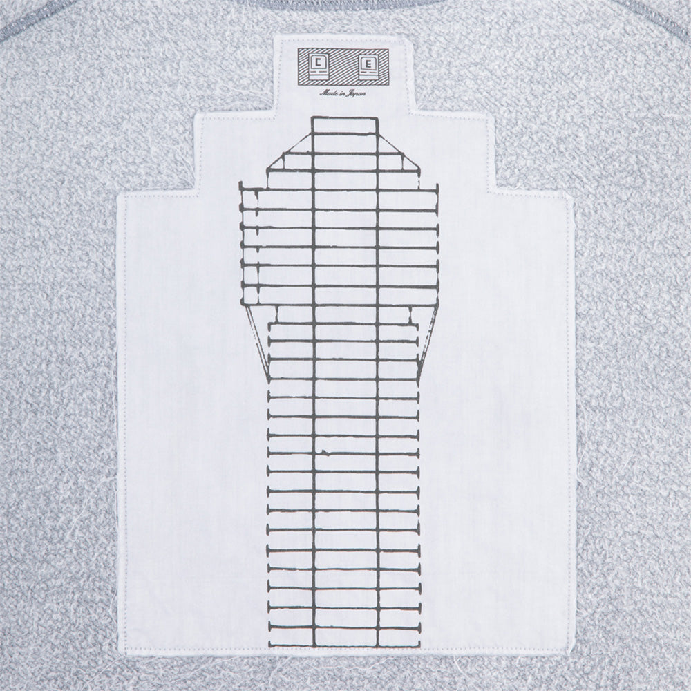 OVERDYE PANEL SHOULDER CREW NECK