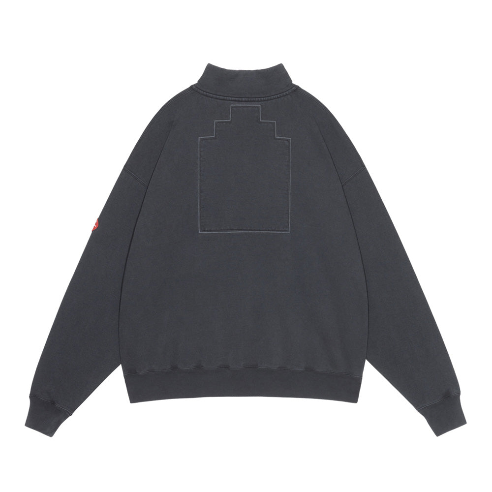 OVERDYE HALF ZIP CASUAL SWEAT