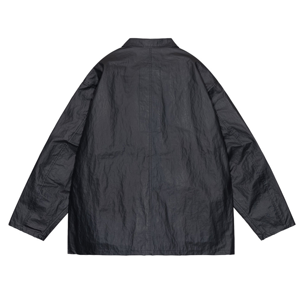 PU LAYER NYLON ZIP JACKET