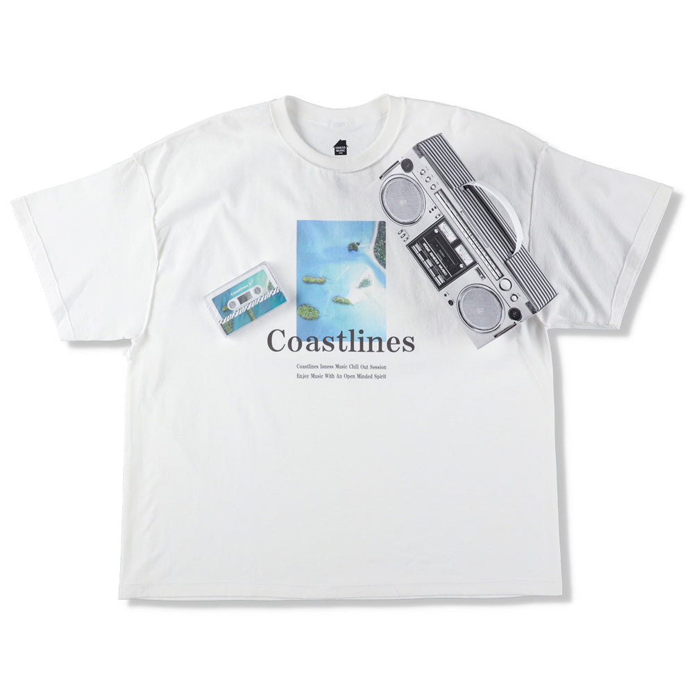 Coastlines T-SHIRT with cassette tape