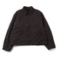 Hemp duck zip short jacket