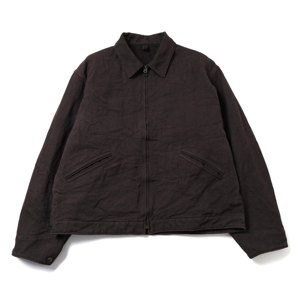 ヘンプダック ジップショートジャケット