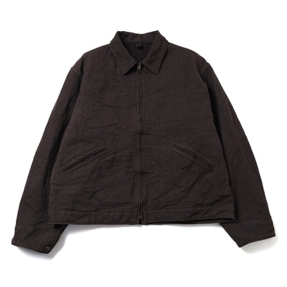 ヘンプダック ジップショートジャケット