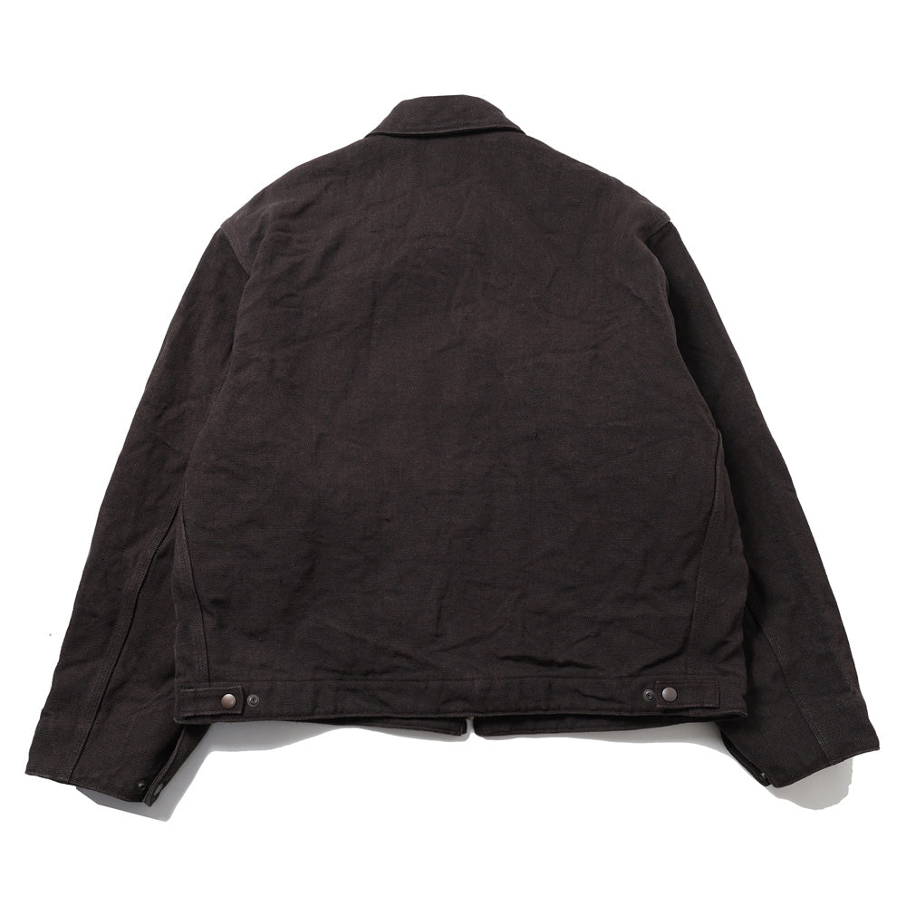 ヘンプダック ジップショートジャケット