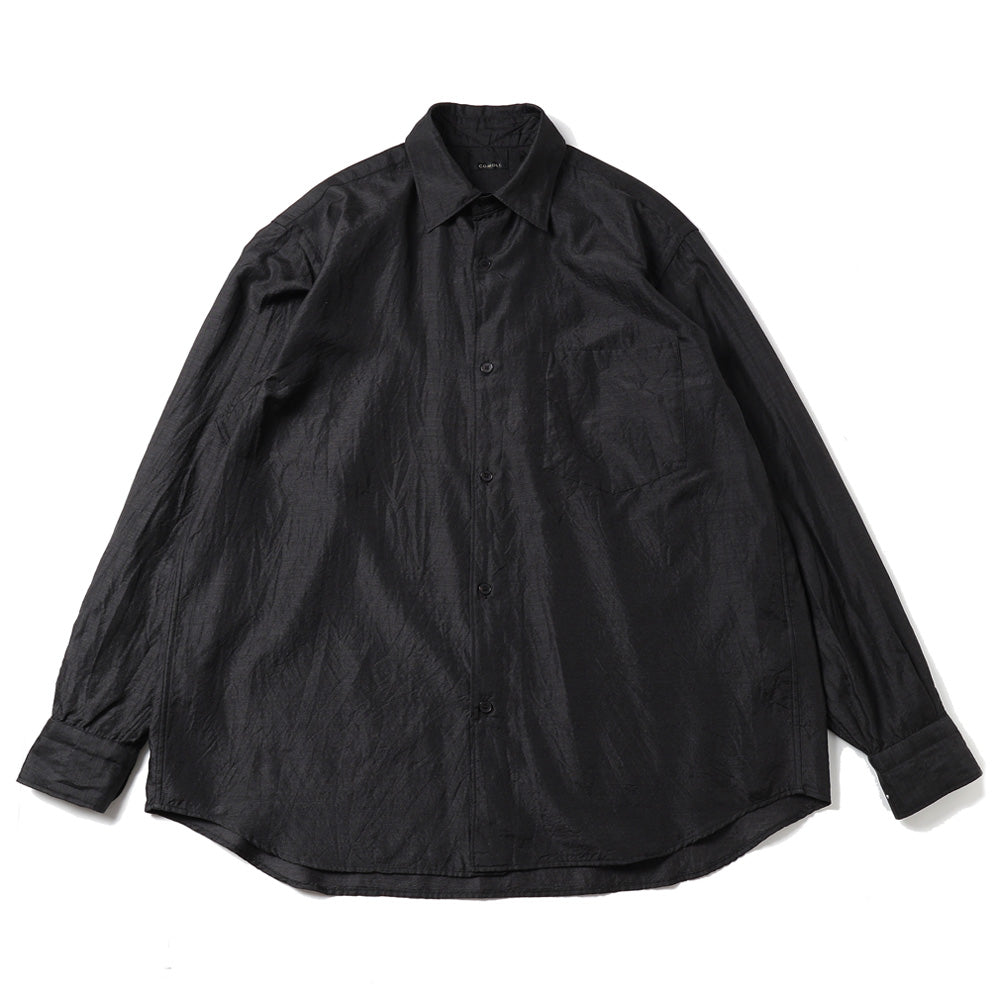 Wool silk pullover shirt 