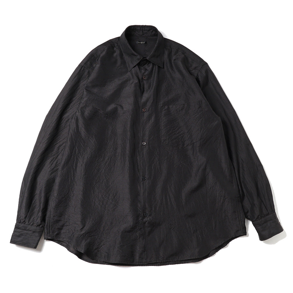 Wool silk pullover shirt 