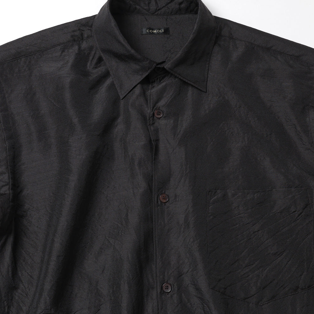 Wool silk pullover shirt 