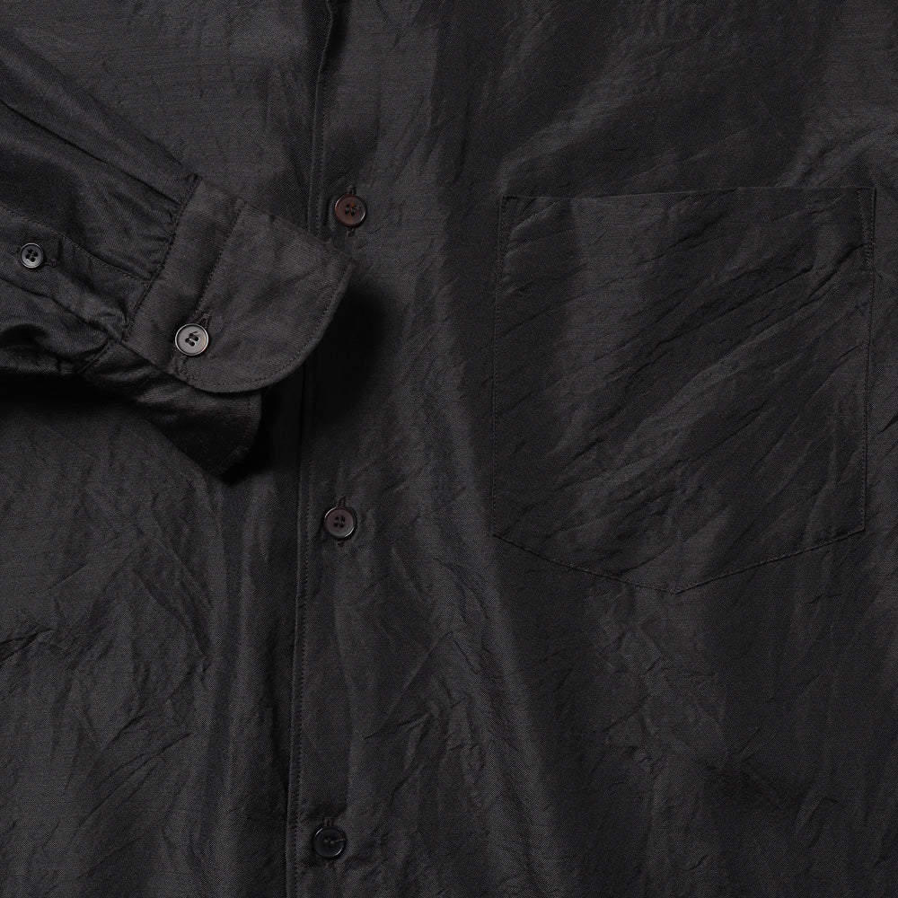 Wool silk pullover shirt 