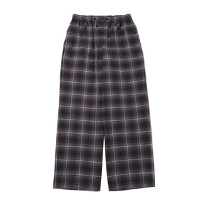 カラー: BLACK&PURPLE CHECK / S