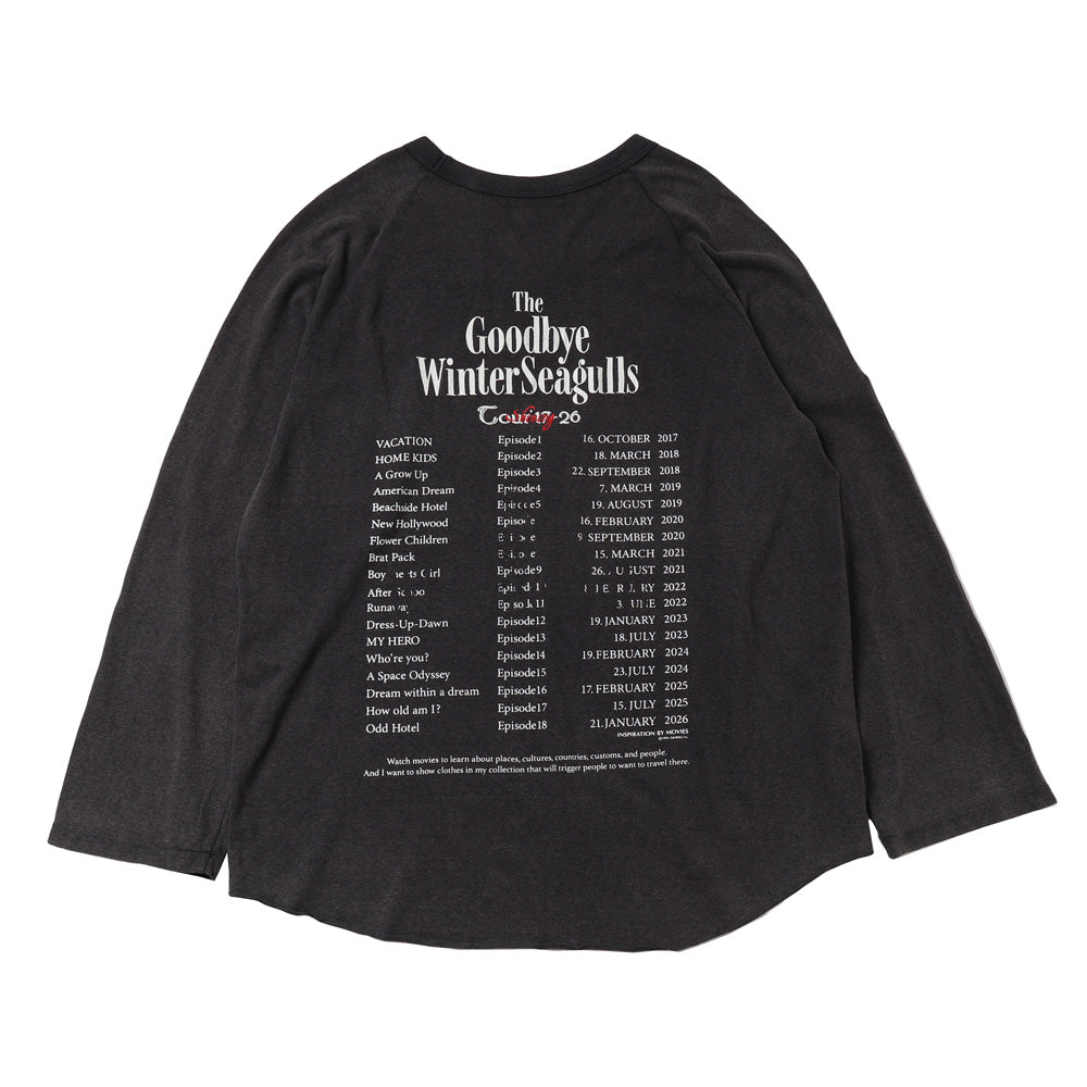 DAIRIKU(ダイリク)The Winter Seaguls Tour Raglan Tee (DA-26AW-C12