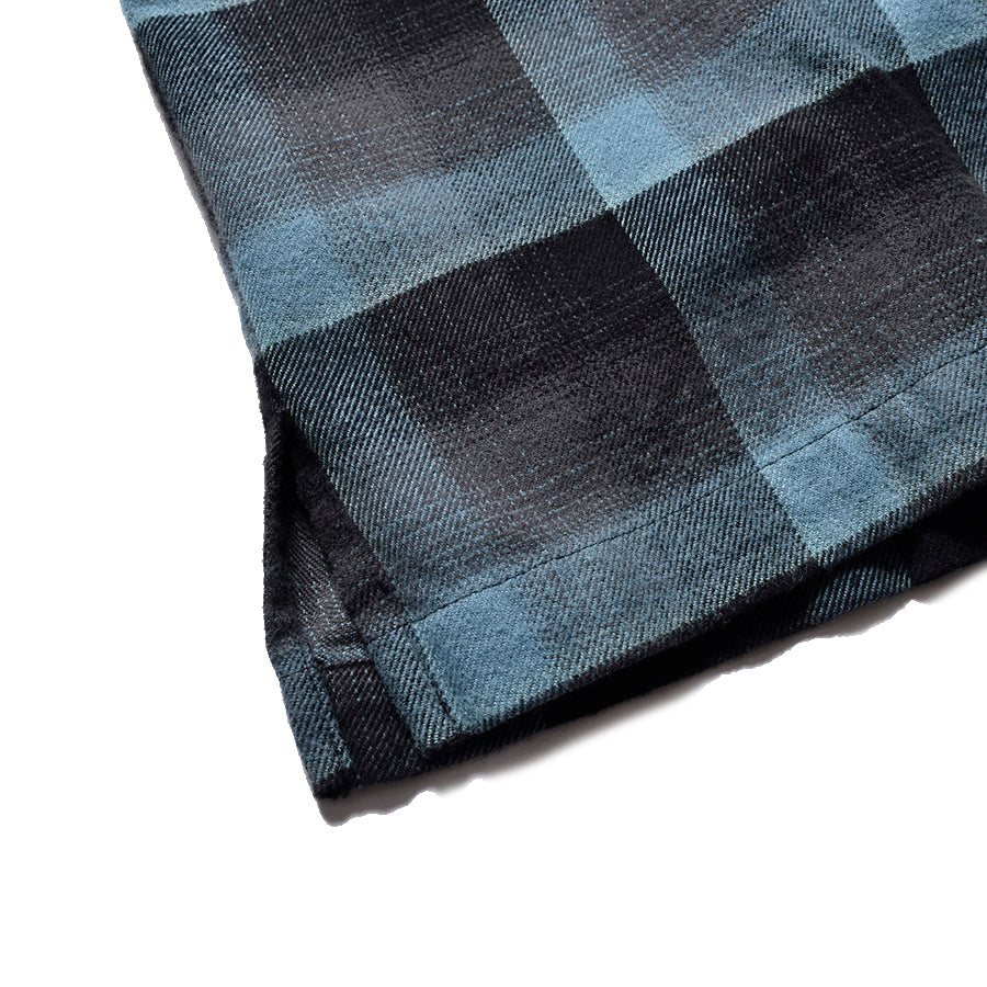 CR Flow Ombre Check Open Collar L/S SH