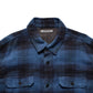Distortion Ombre Check Flannel Over SH