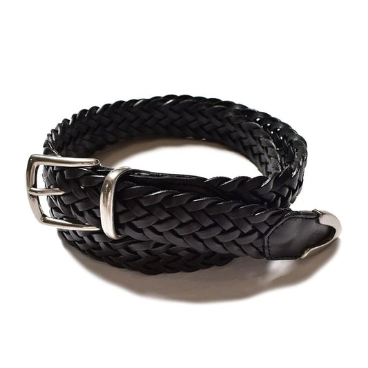 Pull Up Leather Mesh Belt