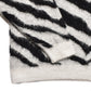 Zebra Mohair Knit Crewneck Pullover