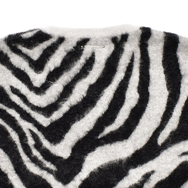 MINEDENIM (マインデニム) Zebra Mohair Knit Crewneck Pullover 2310