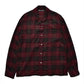 Ry.Wool Check Open Collar SH