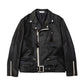 Leather biker jacket
