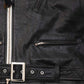 Leather biker jacket