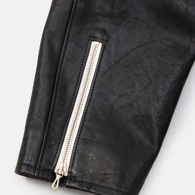 Leather biker jacket