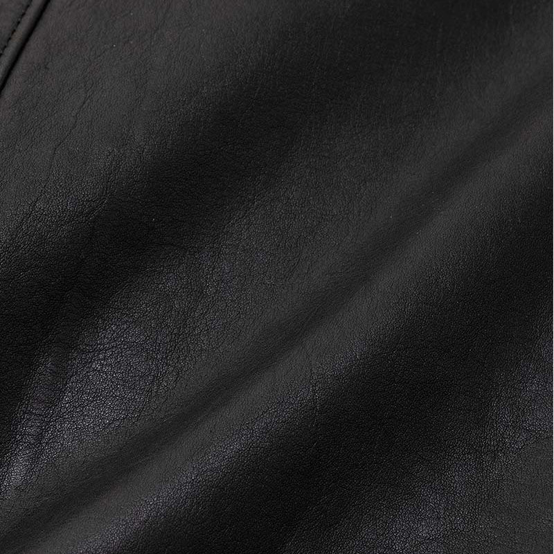 Leather biker jacket