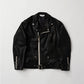 Leather biker jacket