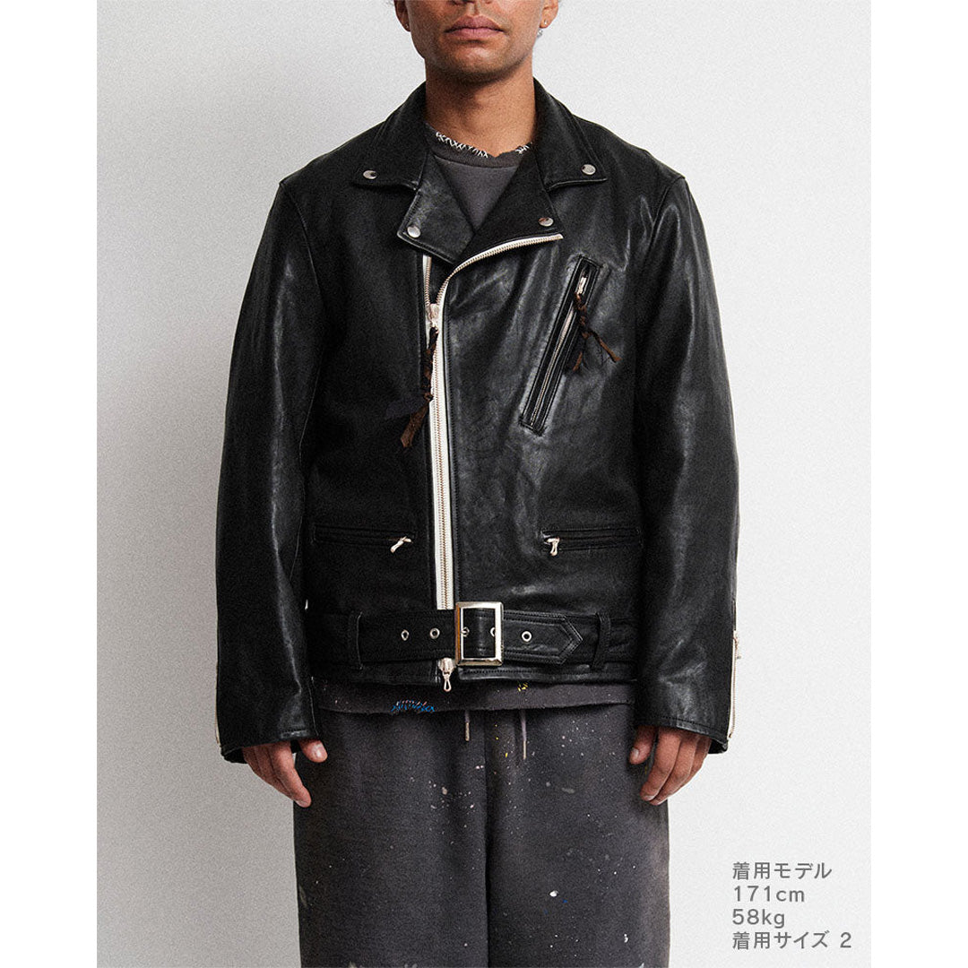 DIGAWEL(ディガウェル) Leather biker jacket (DWAB012) | DIGAWEL