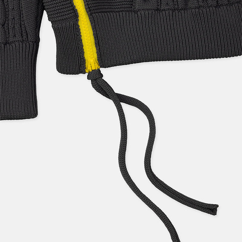 Side zip sweater