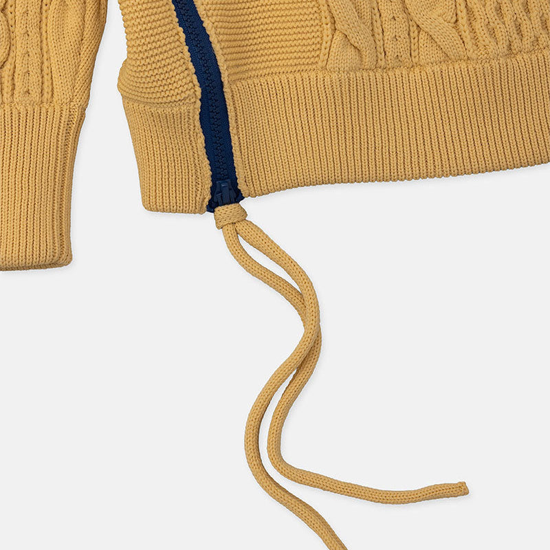 Side zip sweater