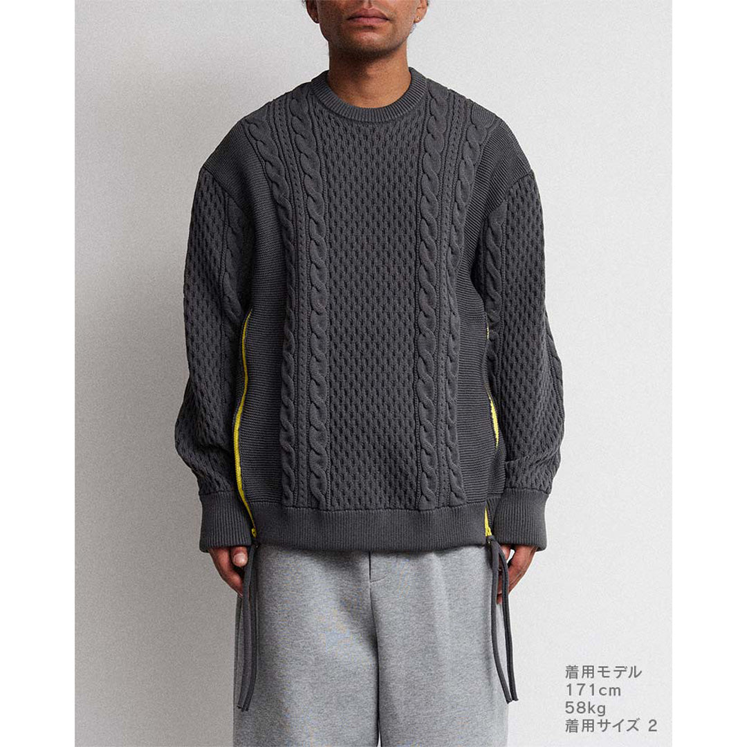 Side zip sweater