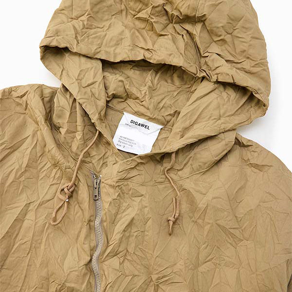 Half zip hoodie (crease finish)