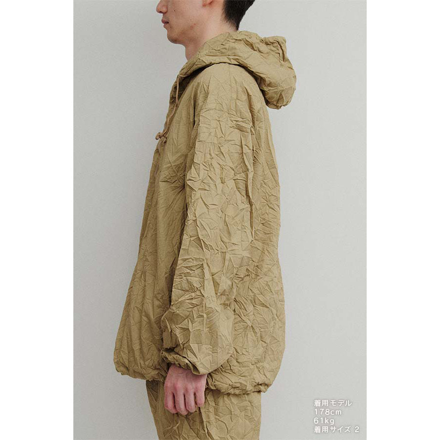 Half zip hoodie (crease finish)