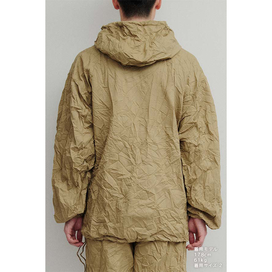 Half zip hoodie (crease finish)