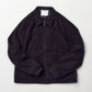 Goat suede zip up blouson