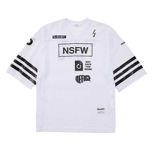 Mesh football T-shirt