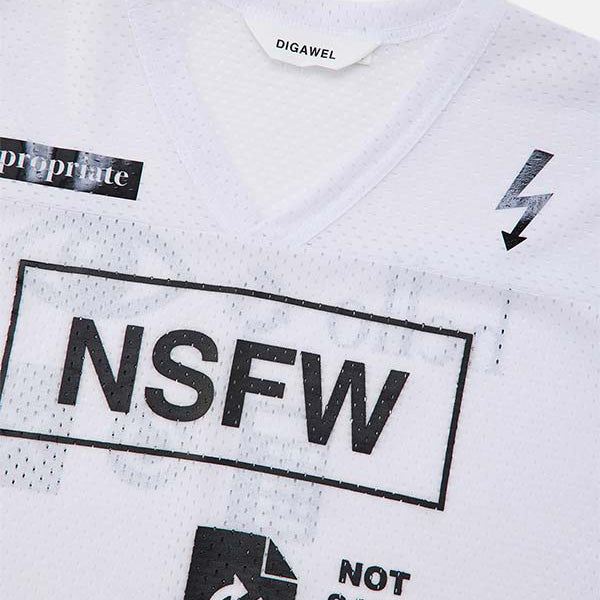 Mesh football T-shirt