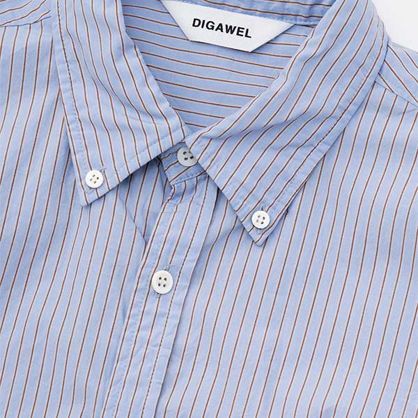 DIGAWEL(ディガウェル) Buttondown shirt ① (stripe) (DWYB024