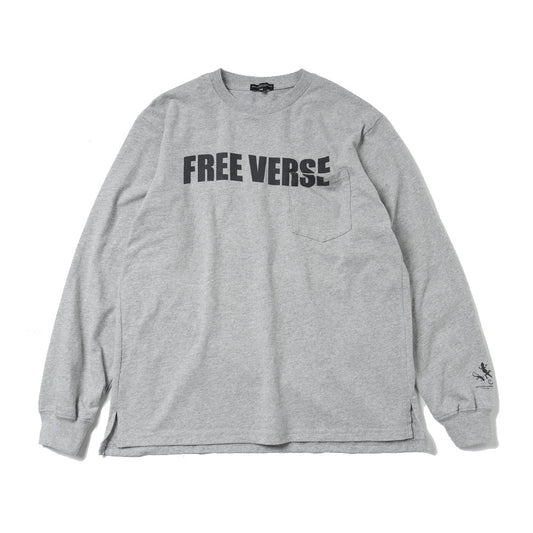 Printed Cross Crew Neck L/S T-shirt - Free Verse