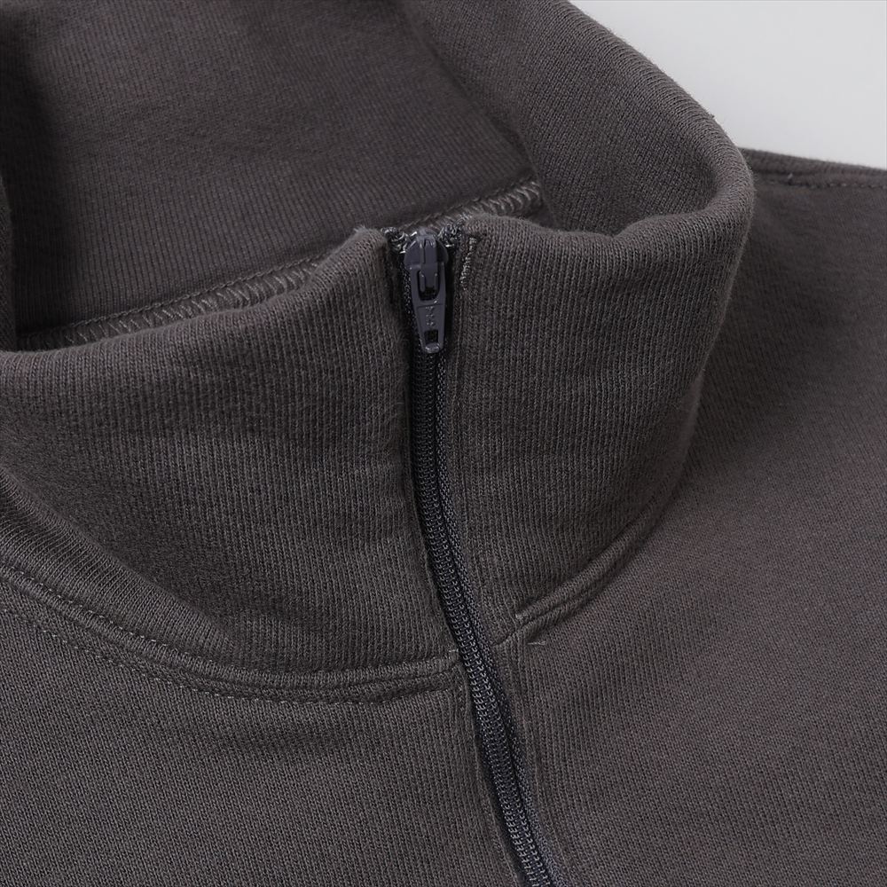 Zip Mock Neck - 12oz Cotton Fleece