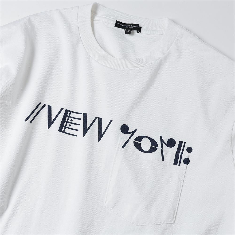 Printed Cross Crew Neck L/S T-shirt - NY