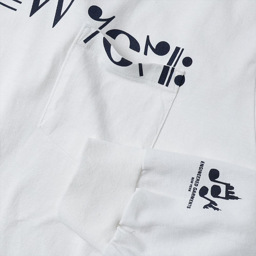 Printed Cross Crew Neck L/S T-shirt - NY