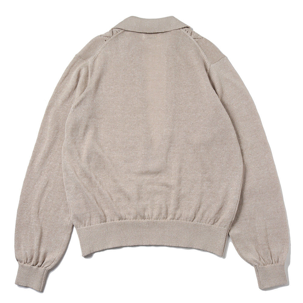 Linen V-neck knit