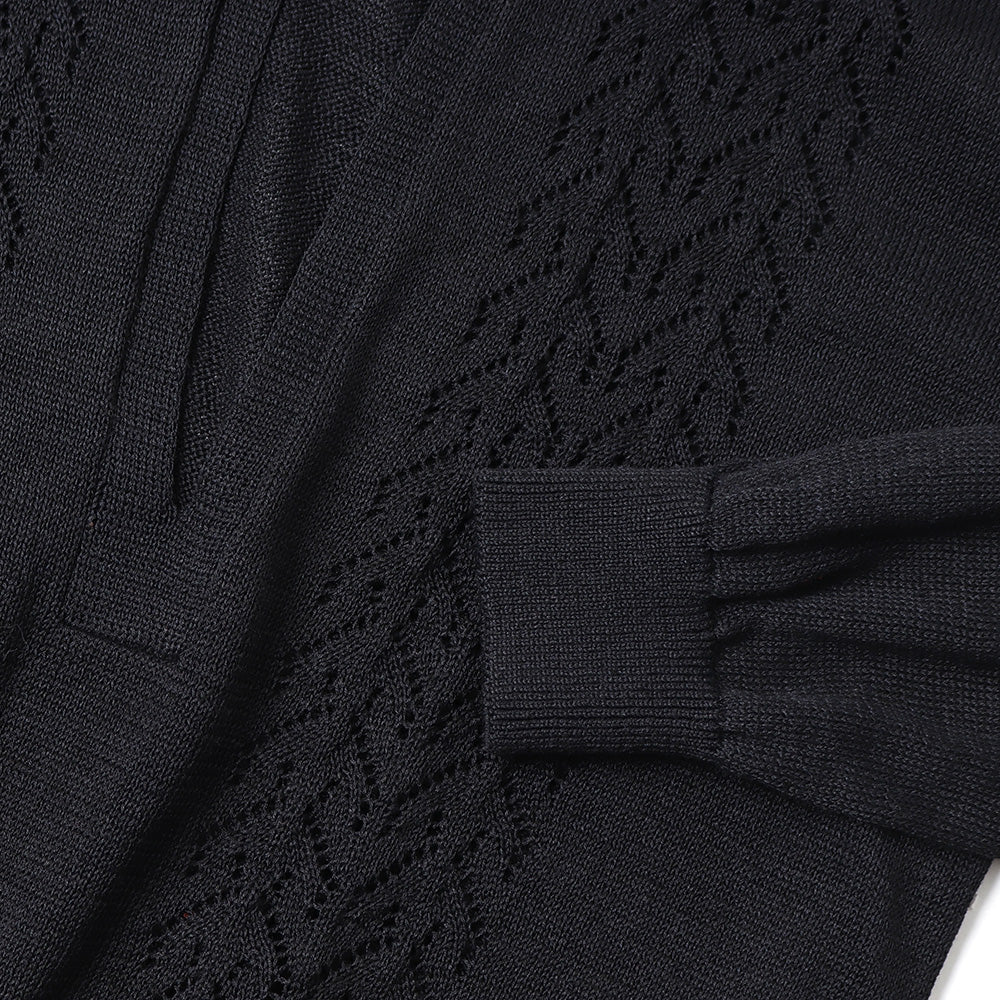 Linen V-neck knit
