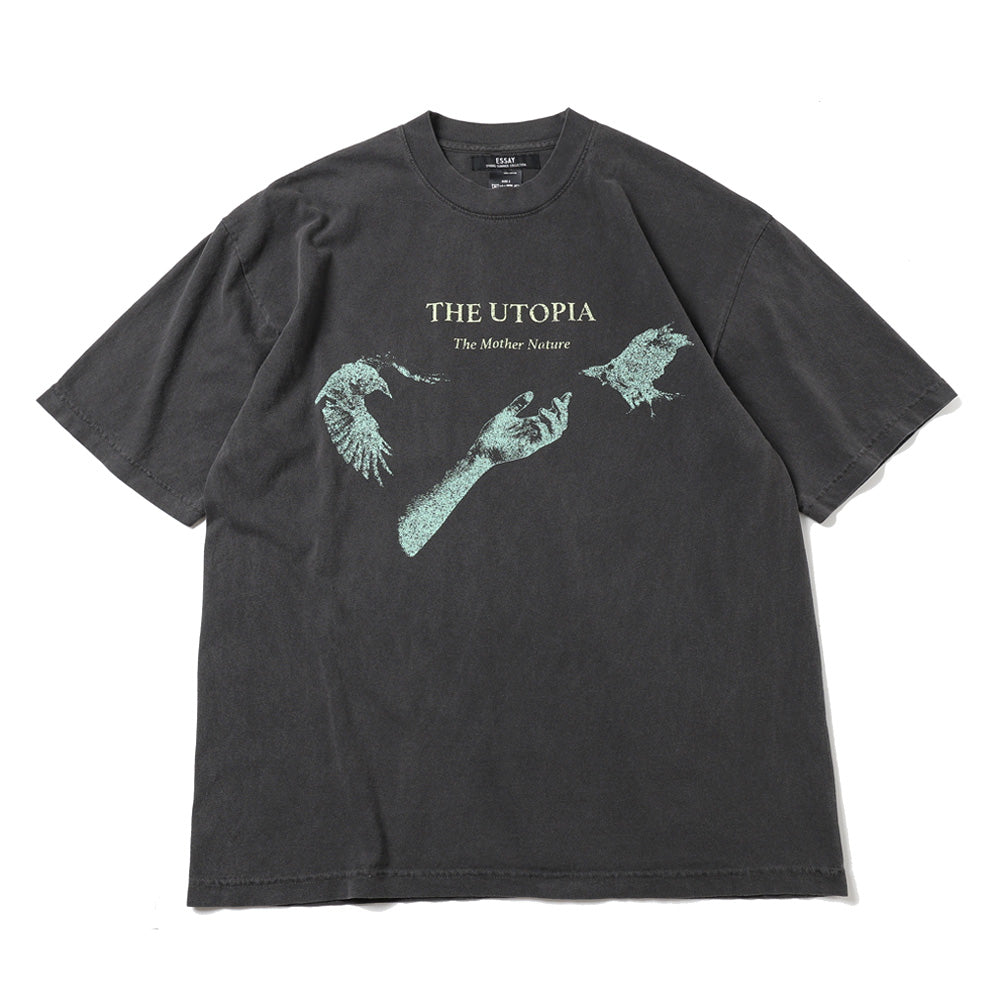 OVERSIZED GARMENT DYE T-SHIRT(UTOPIA)