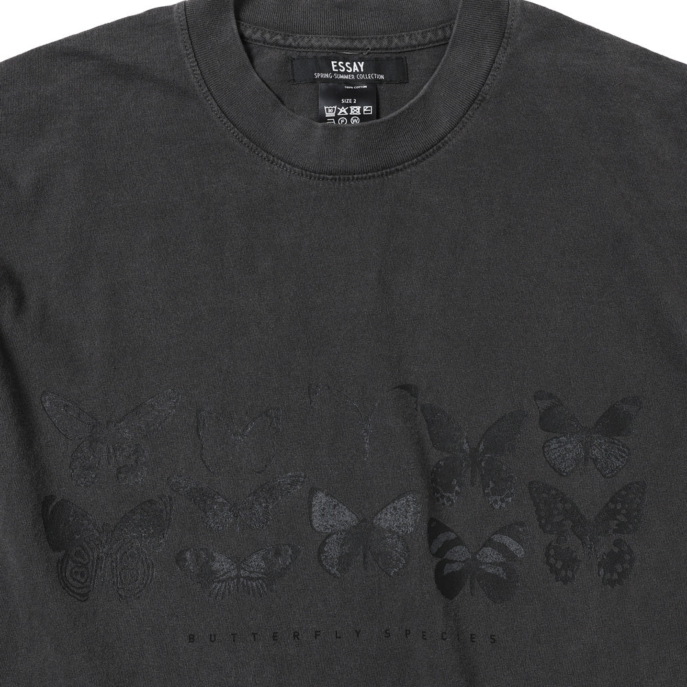 OVERSIZED GARMENT DYE T-SHIRT(BUTTERFLY)