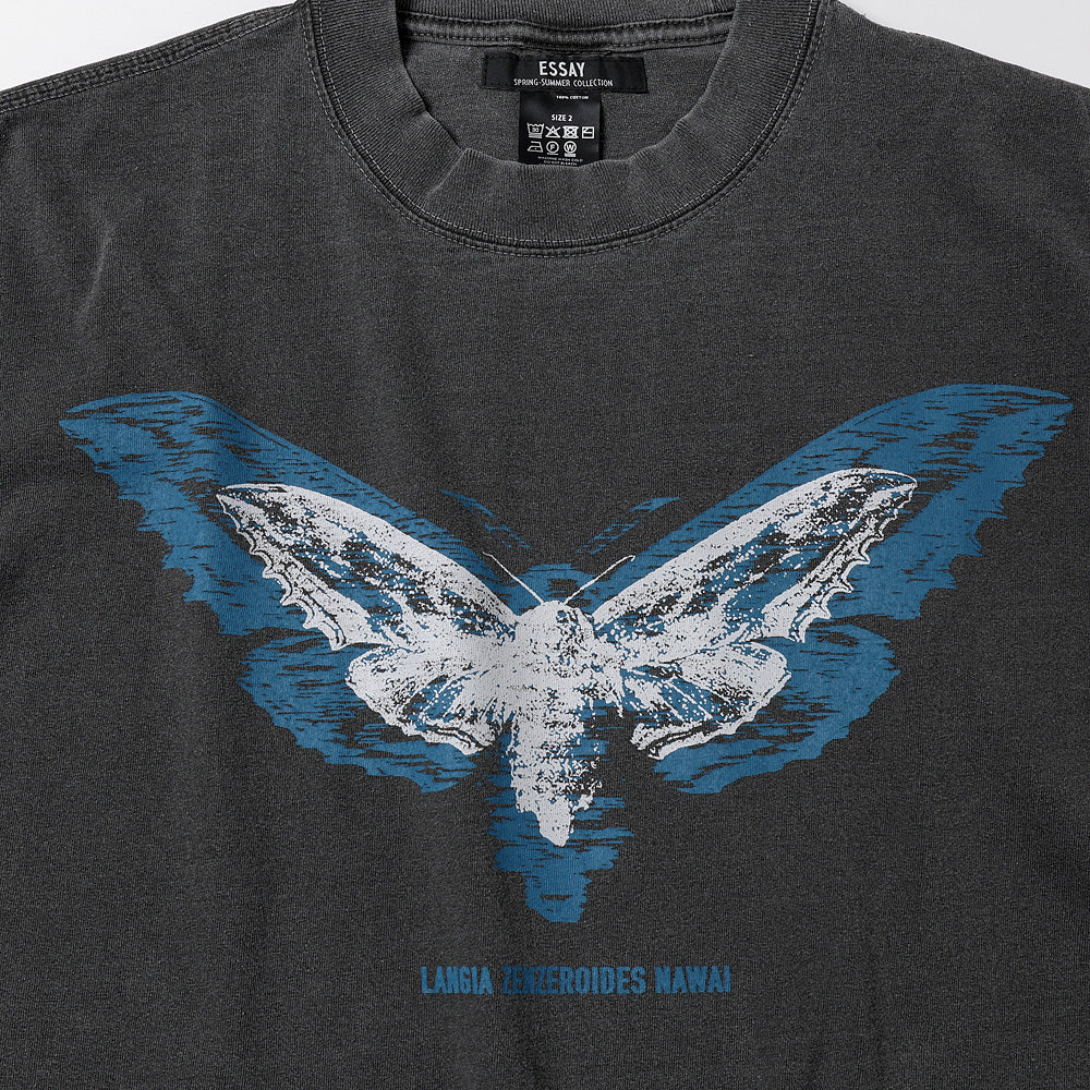 PIGMENT DROPSHOULDER T-SHIRT(MOTH)
