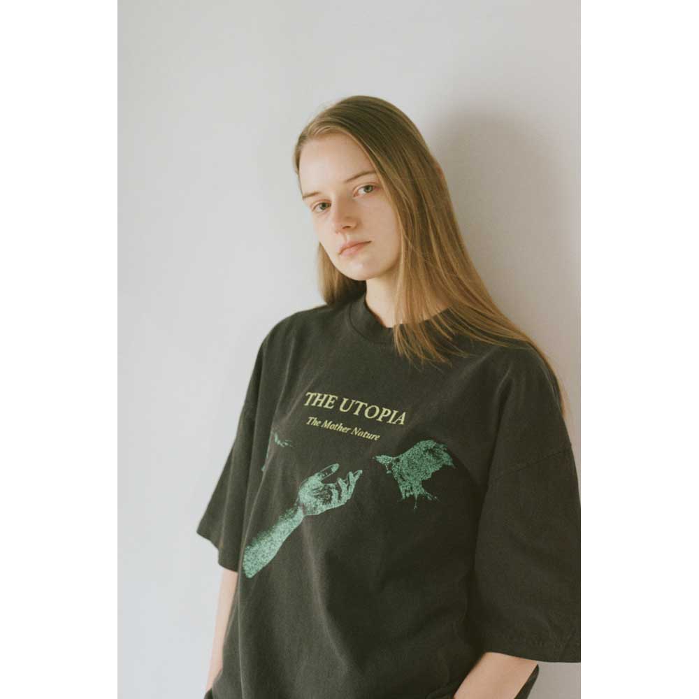 OVERSIZED GARMENT DYE T-SHIRT(UTOPIA)
