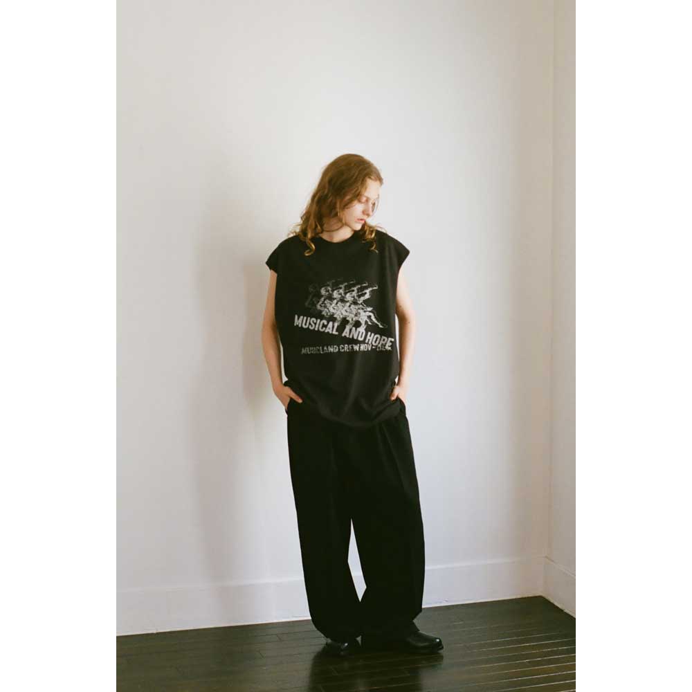 GARMENT DYE N/S T-SHIRT(MUSICAL)