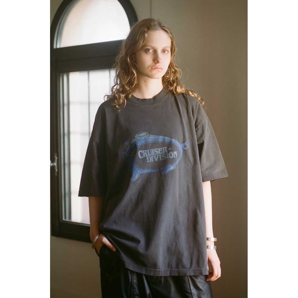 OVERSIZED GARMENT DYE T-SHIRT(PIGGY BANK)